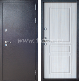 Входная дверь ND с терморазрывом Сибирь 3К антик медь, сандал белый - готовые металлические двери с установкой
