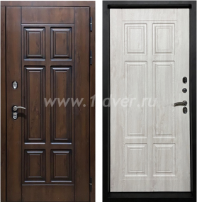 Входная дверь ND с терморазрывом Термо Премиум 3К, грецкий орех, сосна белая - качественные входные металлические двери (цены) с установкой