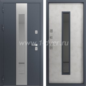 Входная дверь ND с терморазрывом Сталь 3К, серый муар, бетон - качественные входные металлические двери (цены) с установкой