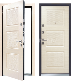 Входная белая дверь Mastino Line 3 - 02 - белые входные двери с установкой