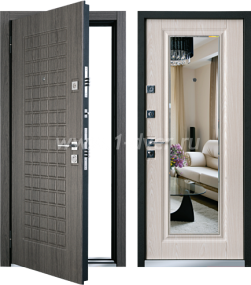 Входная дверь Mastino Marke - 06 - металлические двери с зеркалом с установкой