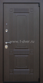 Входная дверь АСД Викинг с зеркалом - входные коричневые двери с установкой