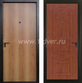 Металлическая коричневая дверь Л-11 - входные коричневые двери с установкой