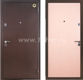Металлическая дверь Бульдорс 12 - 01 - входные двери /ламинат/ с установкой
