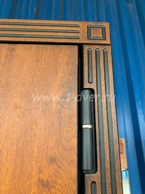 Входная дверь ND с терморазрывом Термо Лацио грецкий орех, эмаль белая