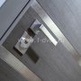 Входная дверь Интекрон Неаполь лен сильвер, ФЛЗ120М белая матовая, зеркало